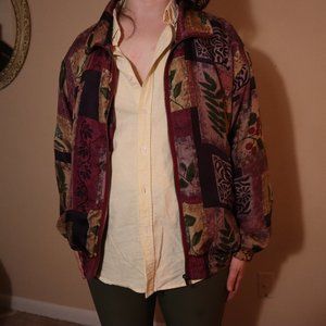 vintage berry windbreaker